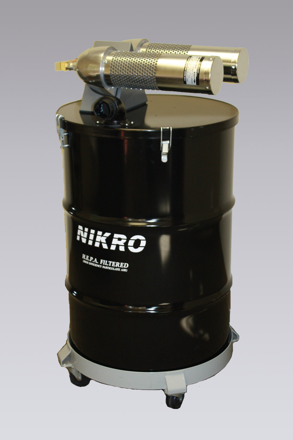 NIKRO AHD55TWN - Painted Steel Pneumatic Vacuums/ Compressed Air Powered Vacuums - Pneumatic Vacuums/ Compressed Air Powered Vacuums 
        HEPA Filtered Vacuums 
        