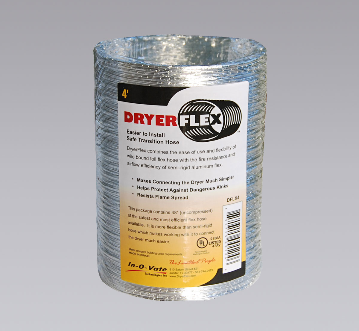 NIKRO 862434 - 4” DryerFlex Line - Dryer Vent Cleaning 
        